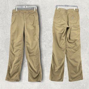 Carhartt Flame Resistant Womens Rugged Flex Canvas Pant Khaki Womens 2 32L